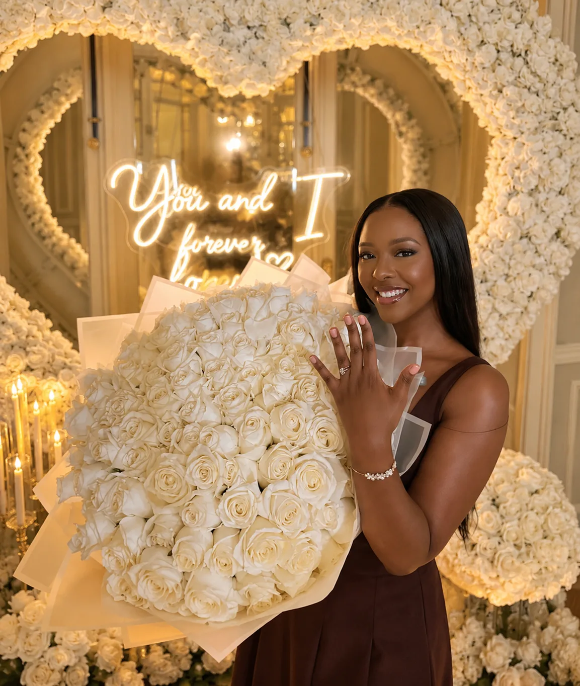 101 withe roses