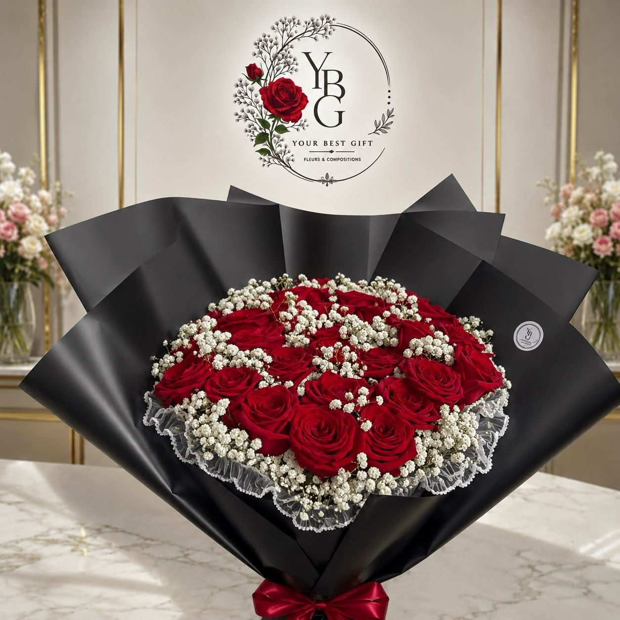 Emballage du bouquet